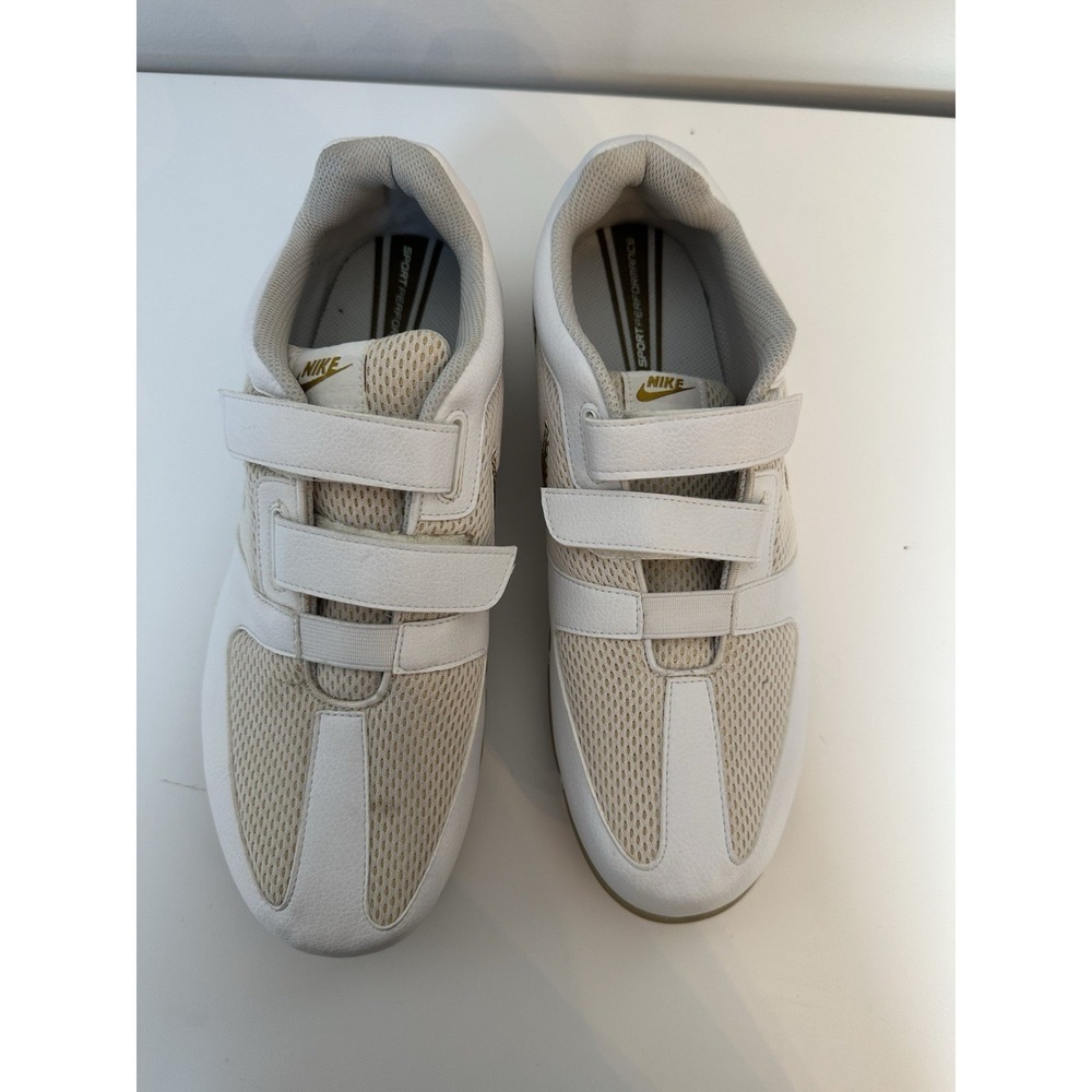 Nike 314904-171 SP Women's White/Gold Soft Spikes‎ Golf Sneakers Shoes Size 8.5 - Picture 5 of 10
